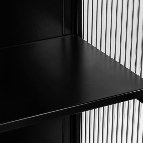 Hokku Designs Greory Tempered Glass Wall Bathroom Wall Mounted Glass Wall